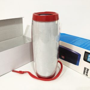 Портативна bluetooth колонка вологостійка TG157 Pulse з різнокольоровою підсвіткою. Колір червоний